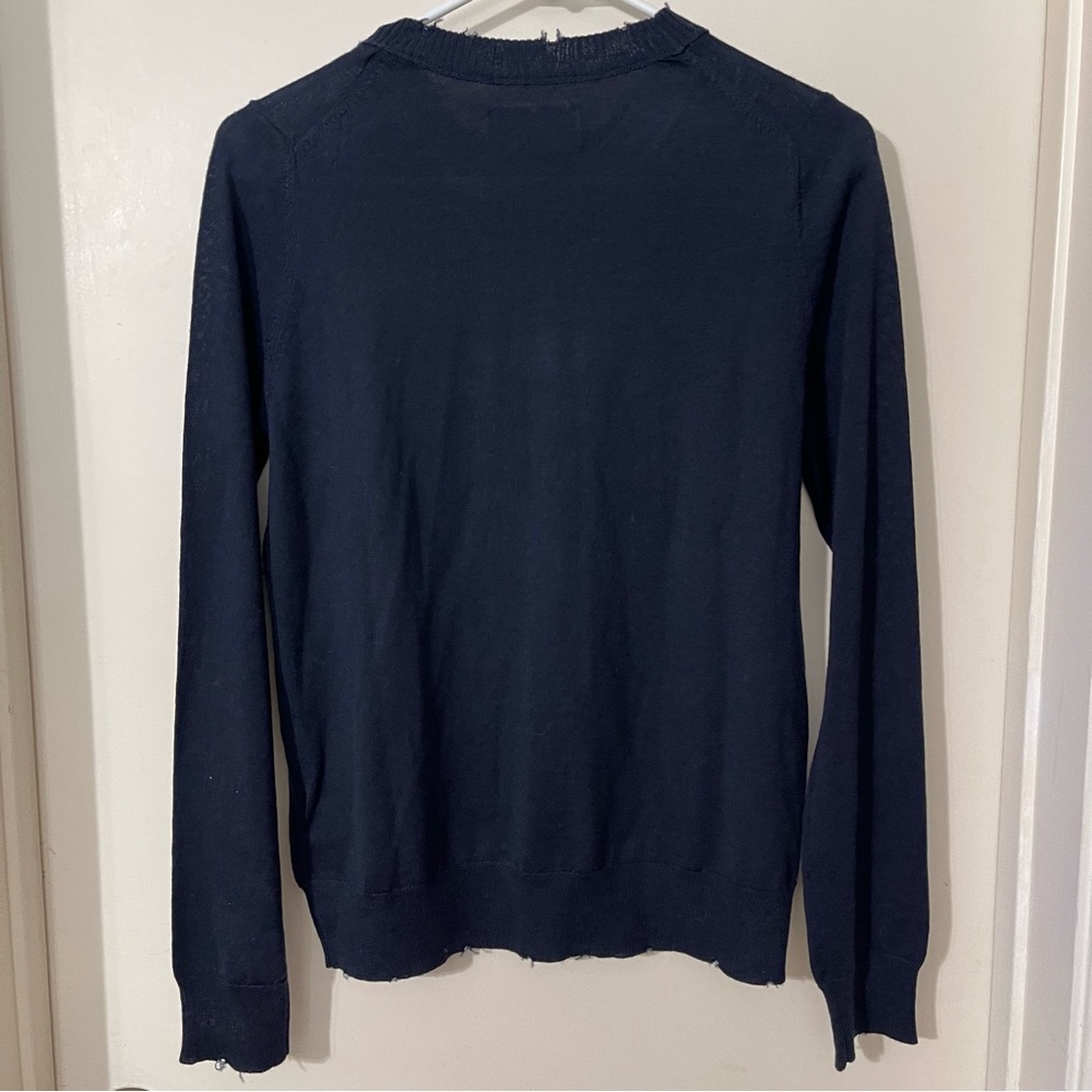 Zadig & Voltaire Miss Camo Skull Strass Wool Sweater women’s size : S, L - Picture 4 of 5